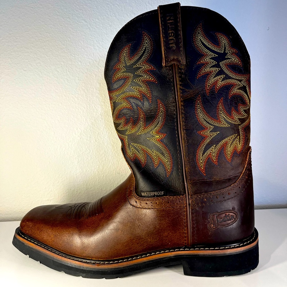 Justin Steel Toe Work / Cowboy Boots